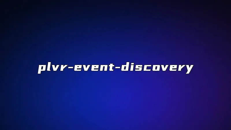 plvr-event-discovery