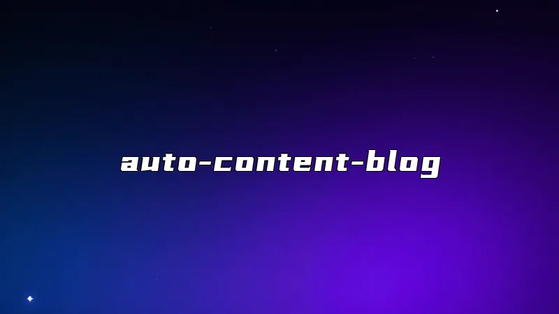 auto-content-blog