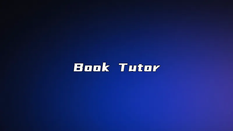 Book Tutor