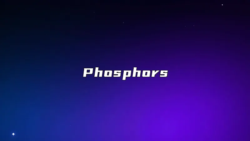 Phosphors