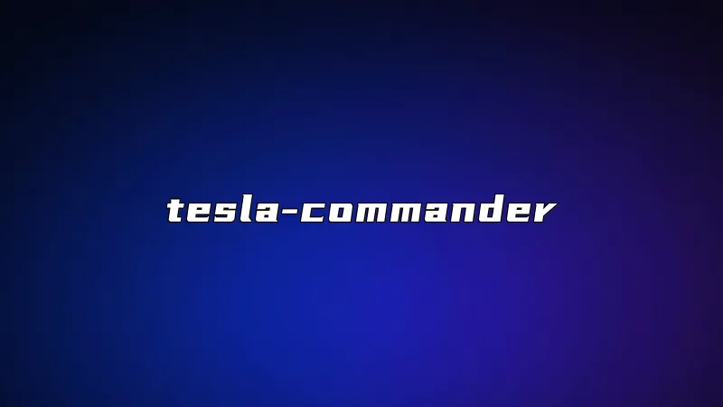 tesla-commander