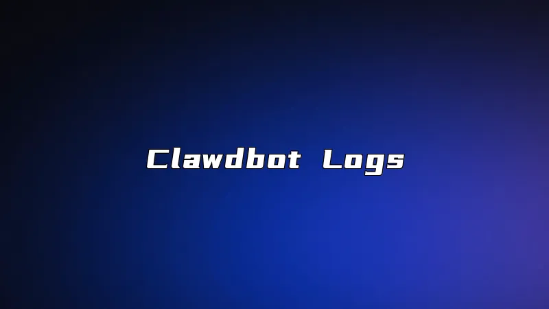 Clawdbot Logs