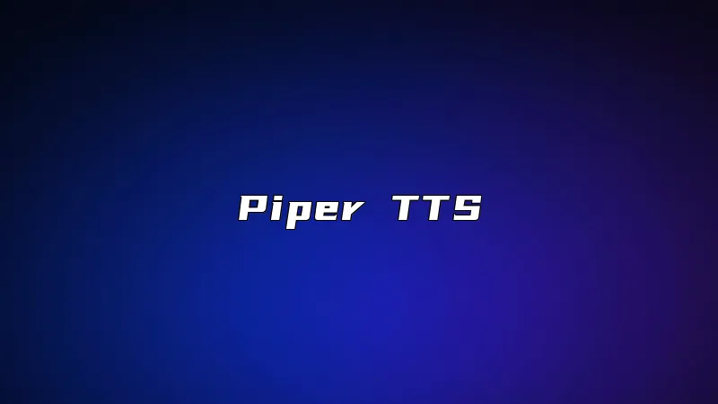 Piper TTS