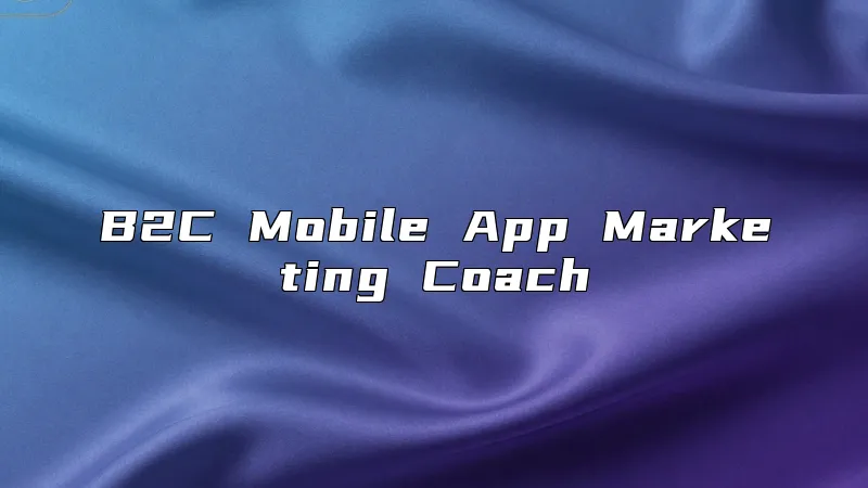 B2C Mobile App Marketing Coach