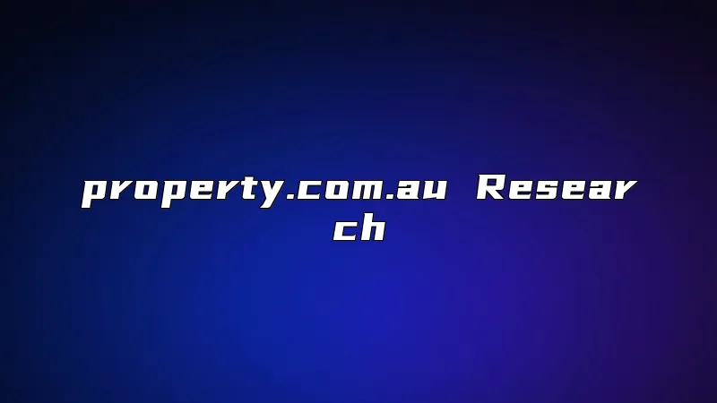 property.com.au Research