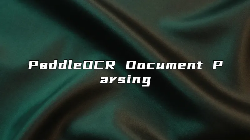 PaddleOCR Document Parsing