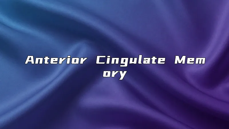 Anterior Cingulate Memory