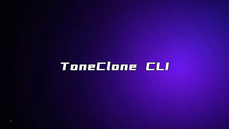 ToneClone CLI