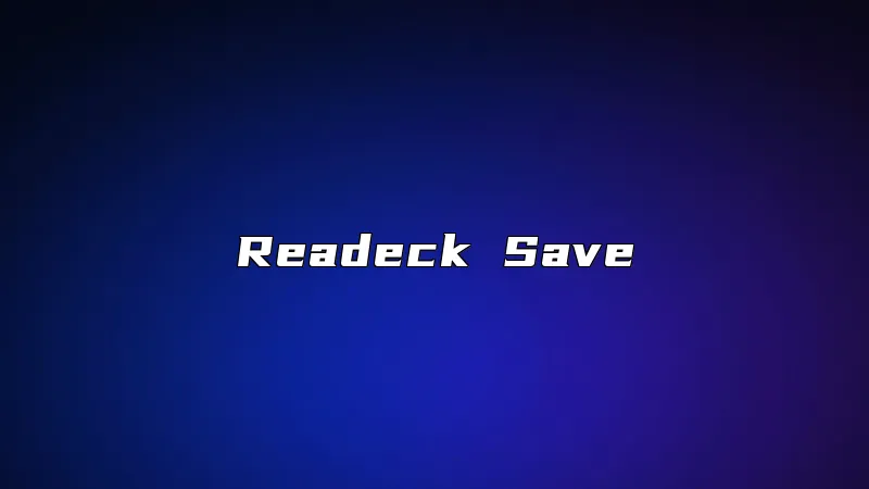 Readeck Save