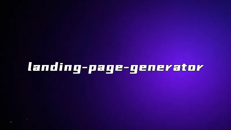 landing-page-generator