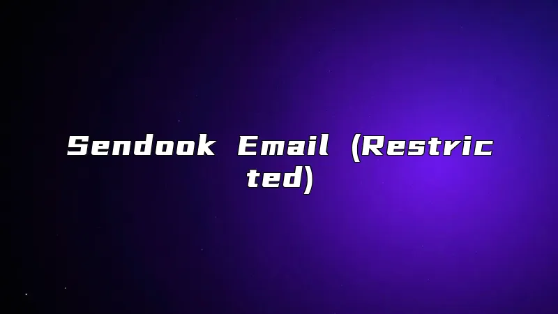 Sendook Email (Restricted)