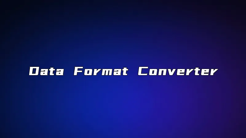 Data Format Converter