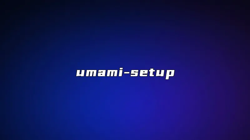 umami-setup