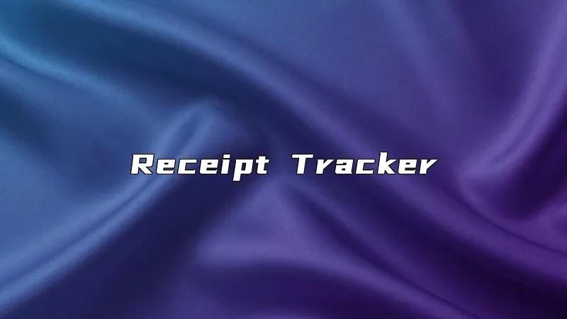 Receipt Tracker