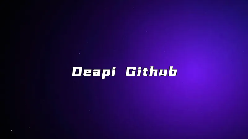 Deapi Github