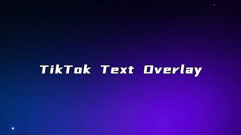TikTok Text Overlay