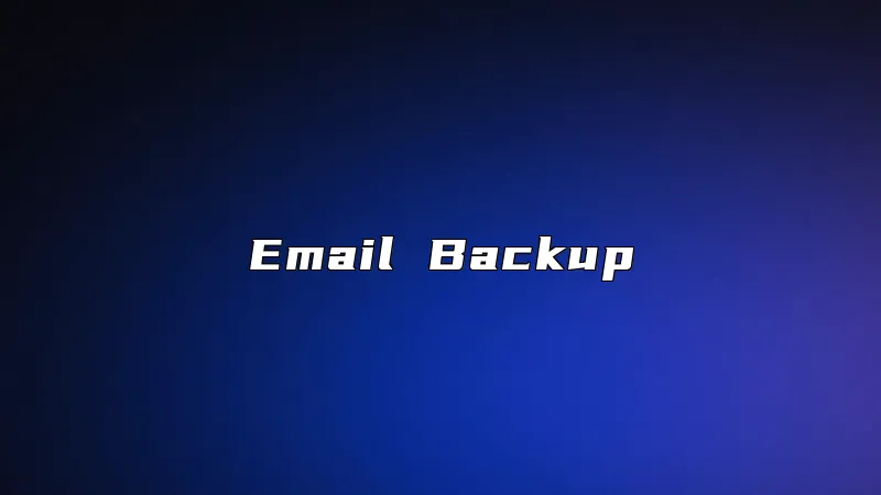Email Backup