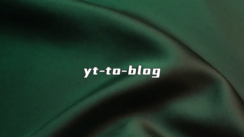 yt-to-blog