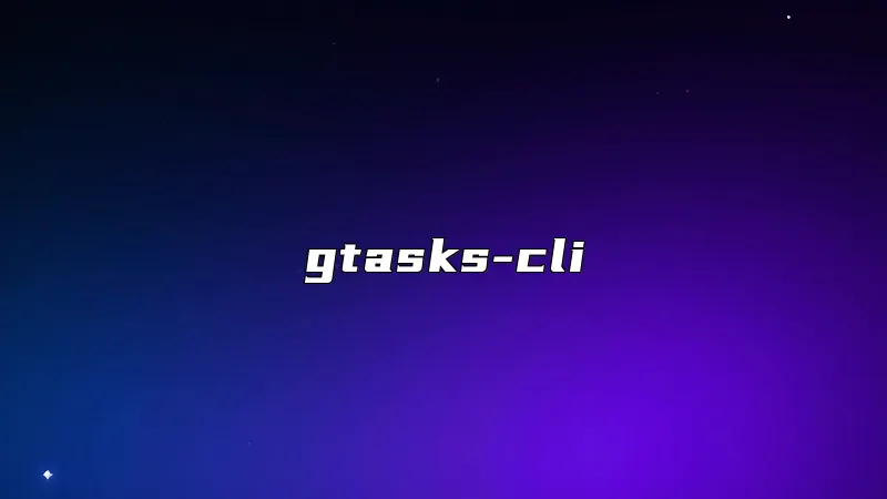 gtasks-cli