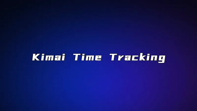 Kimai Time Tracking