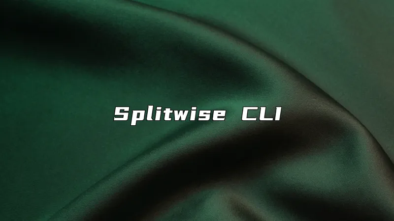 Splitwise CLI