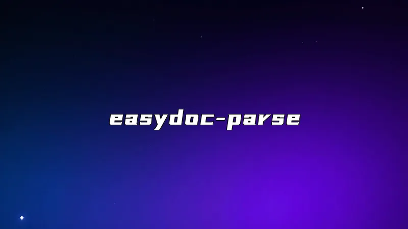 easydoc-parse