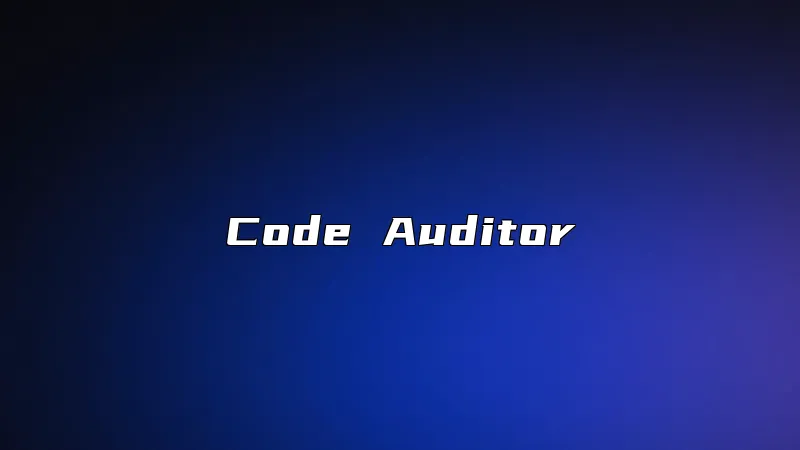 Code Auditor