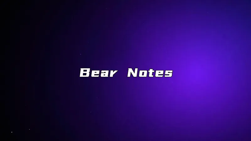 Bear Notes
