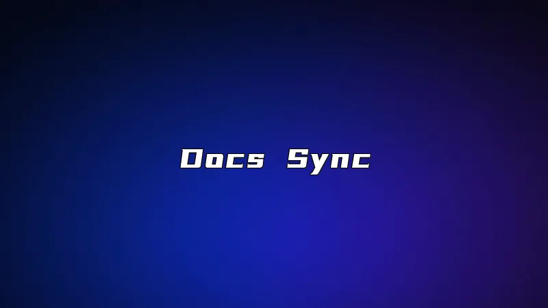 Docs Sync