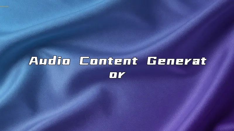Audio Content Generator