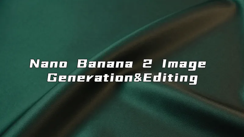 Nano Banana 2 Image Generation&Editing