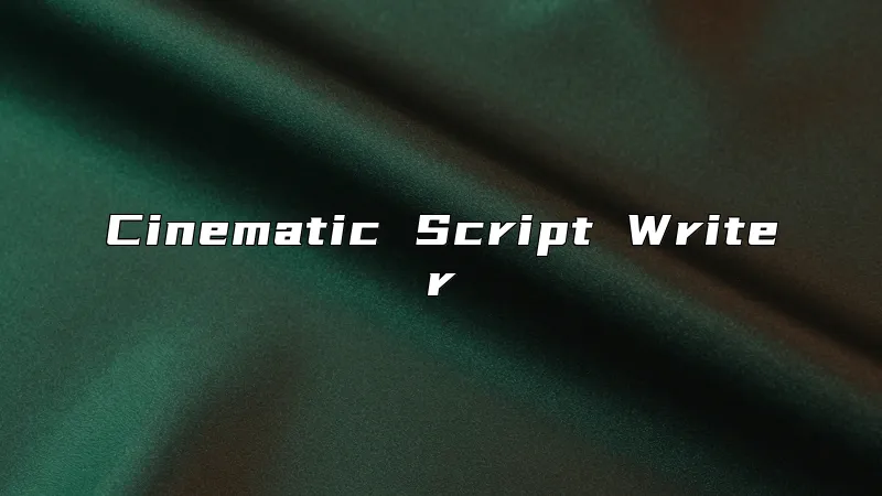 Cinematic Script Writer