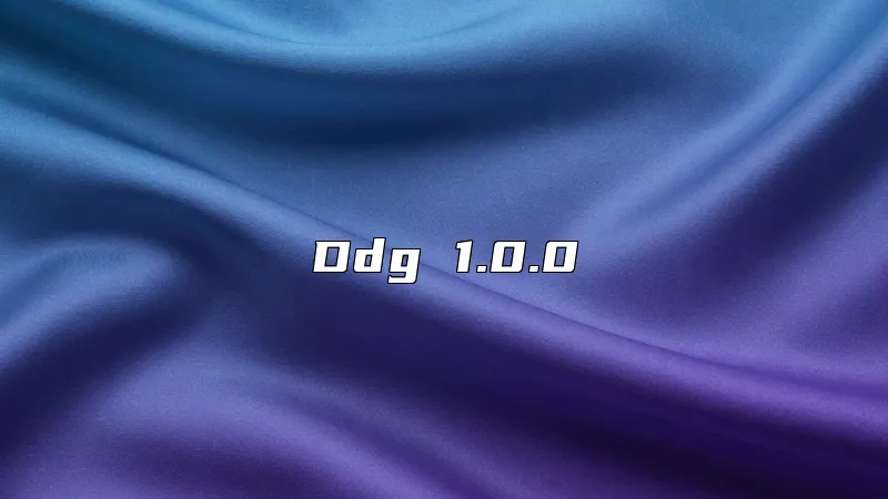 Ddg 1.0.0