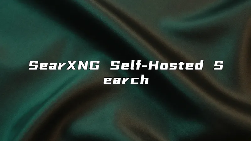 SearXNG Self-Hosted Search