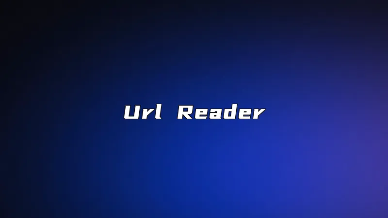 Url Reader