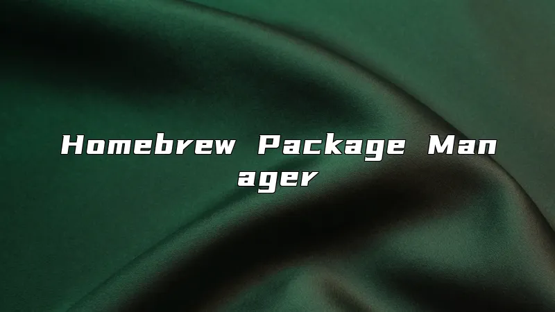 Homebrew Package Manager