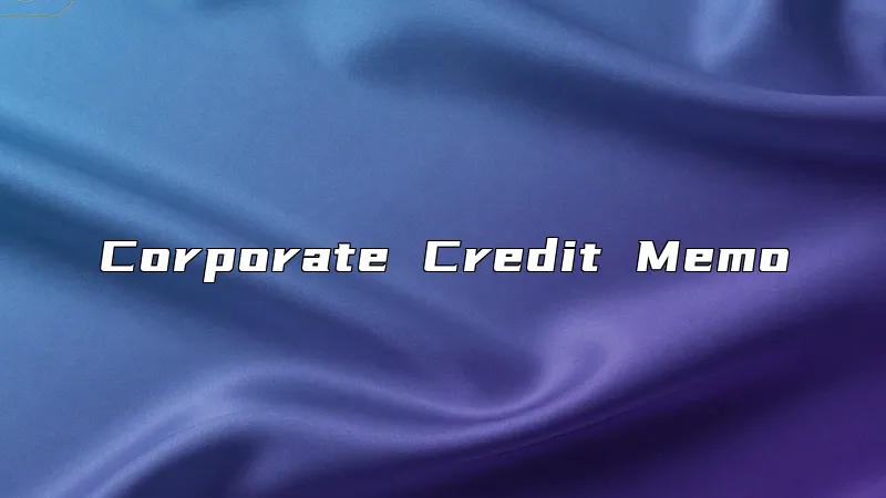 Corporate Credit Memo