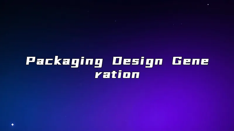 Packaging Design Generation