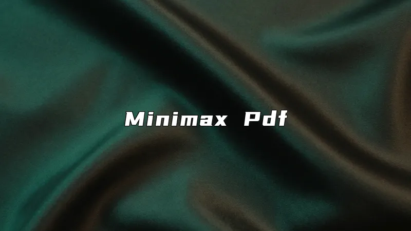 Minimax Pdf