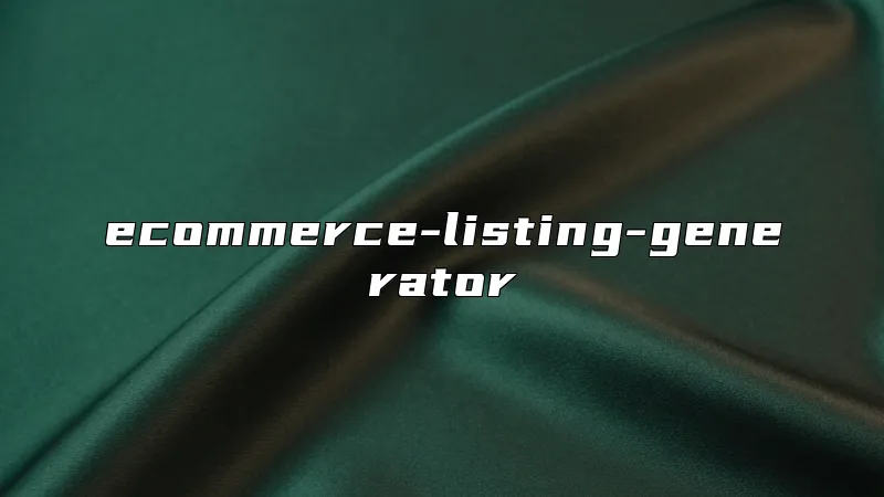 ecommerce-listing-generator