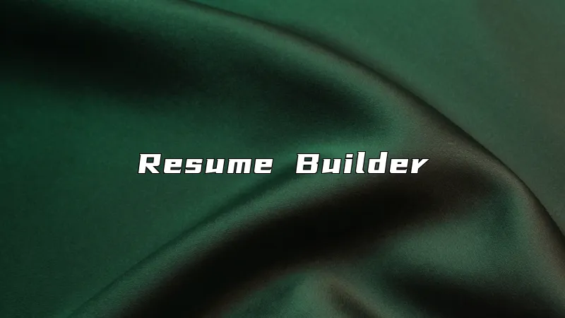 Resume Builder