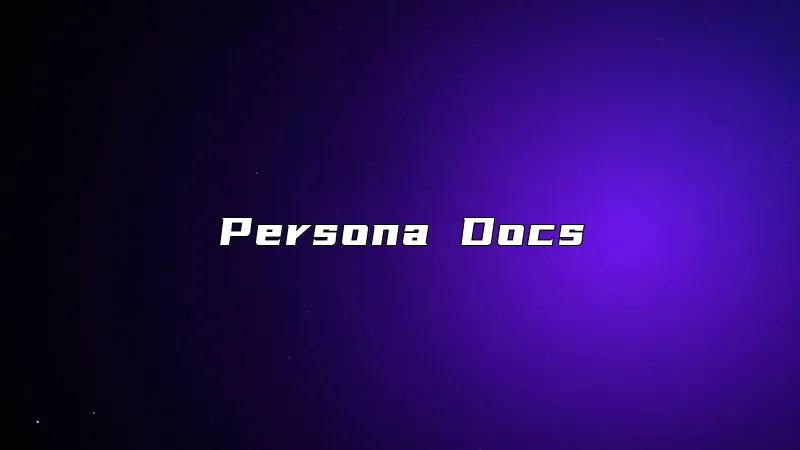 Persona Docs