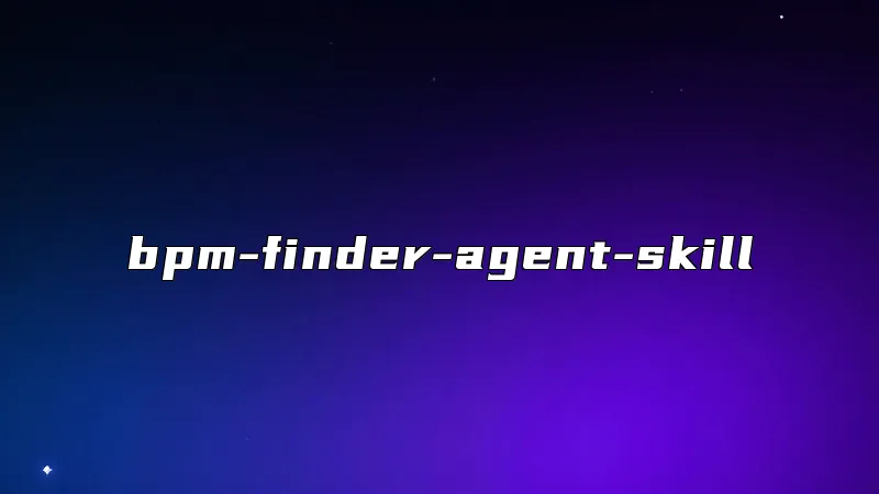 bpm-finder-agent-skill
