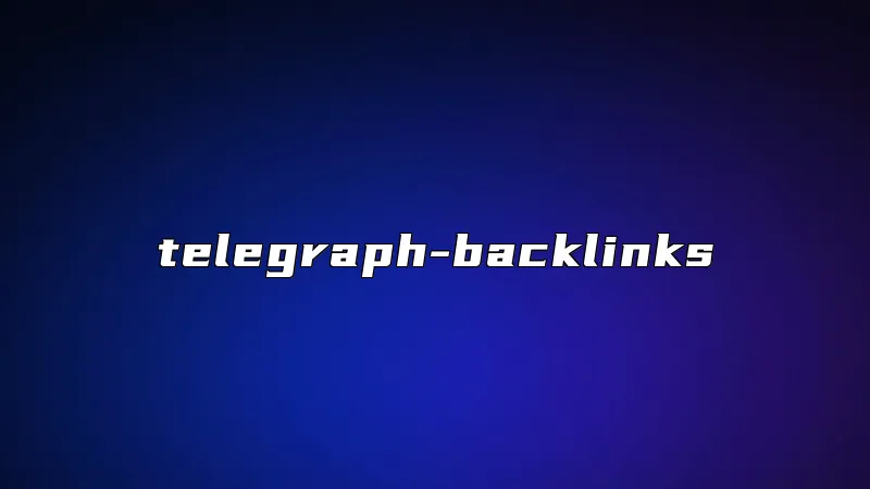 telegraph-backlinks