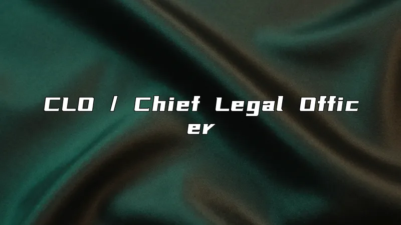 CLO / Chief Legal Officer