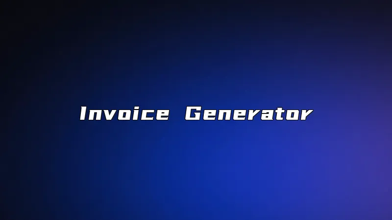 Invoice Generator
