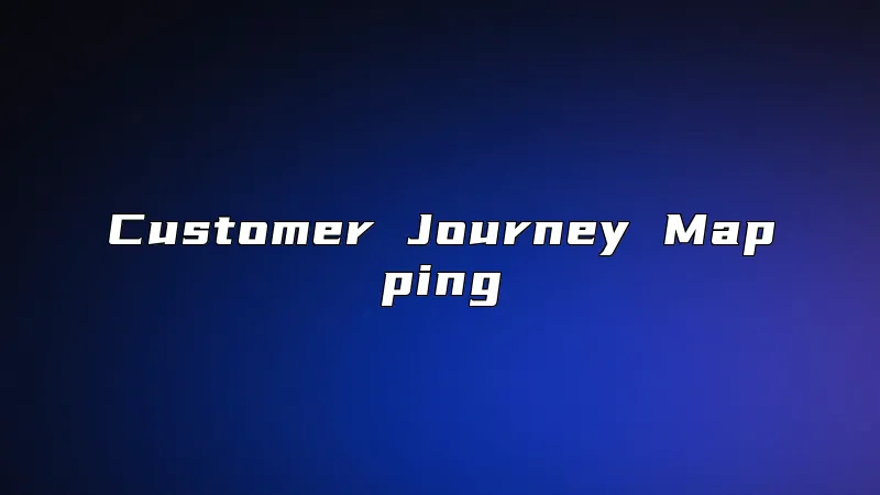 Customer Journey Mapping