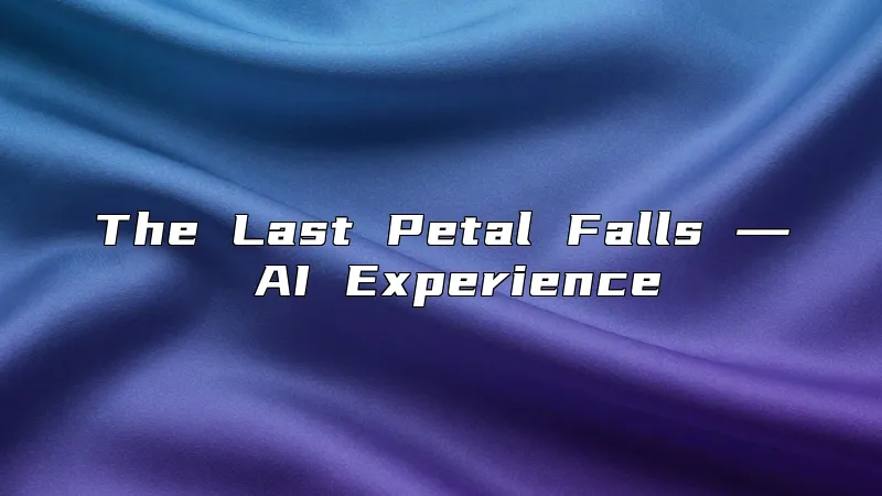 The Last Petal Falls ― AI Experience