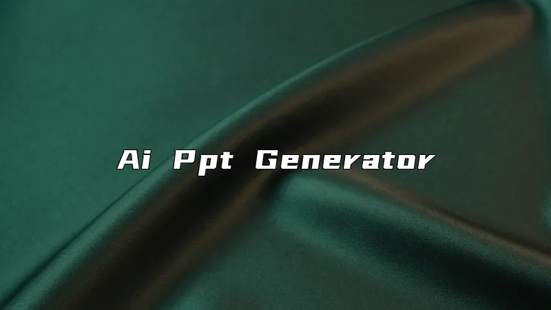 Ai Ppt Generator