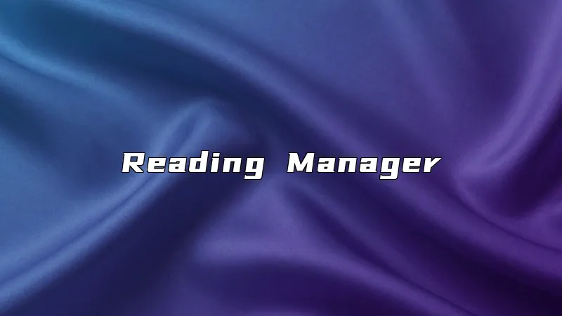 Reading Manager